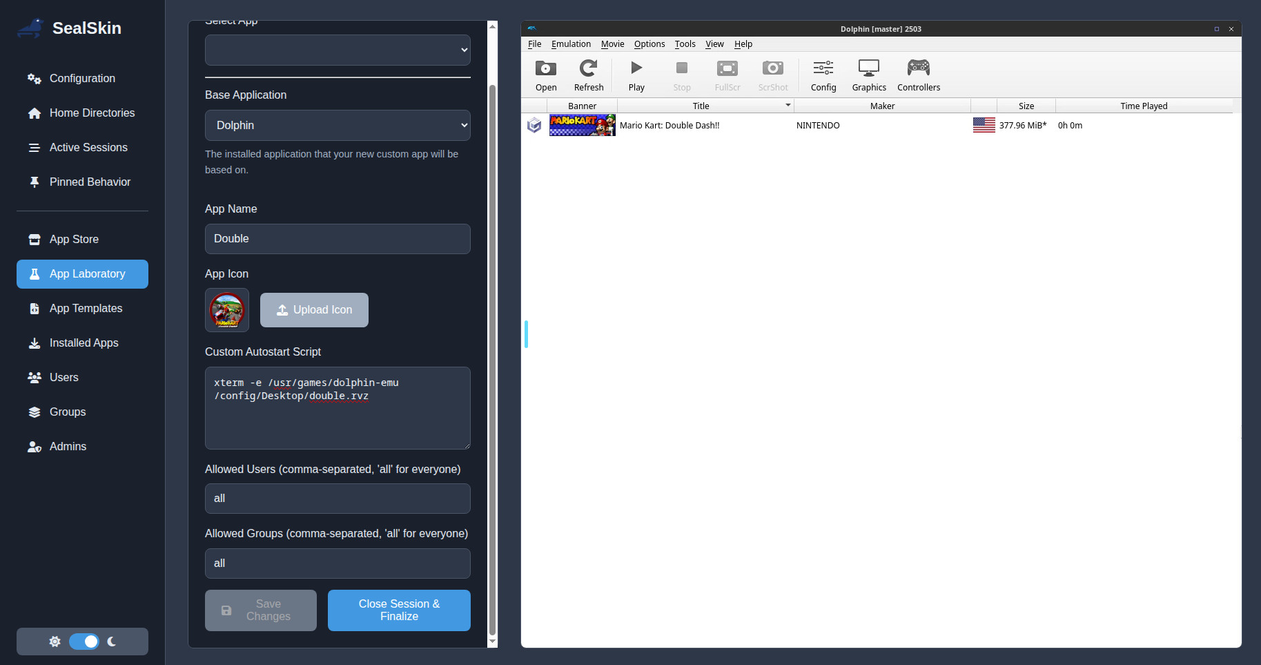 Meta App Configuration Screen