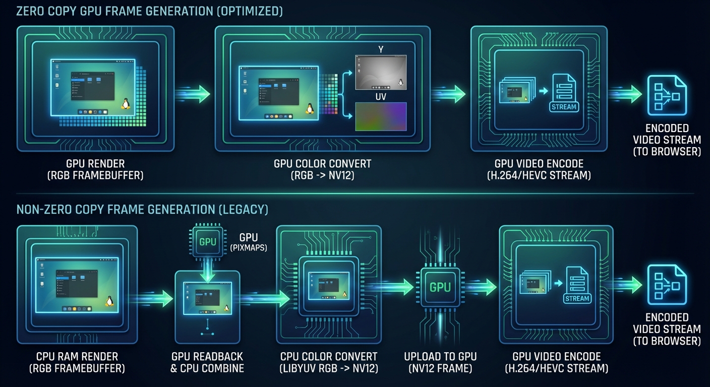 Pixelflux Zero Copy Architecture